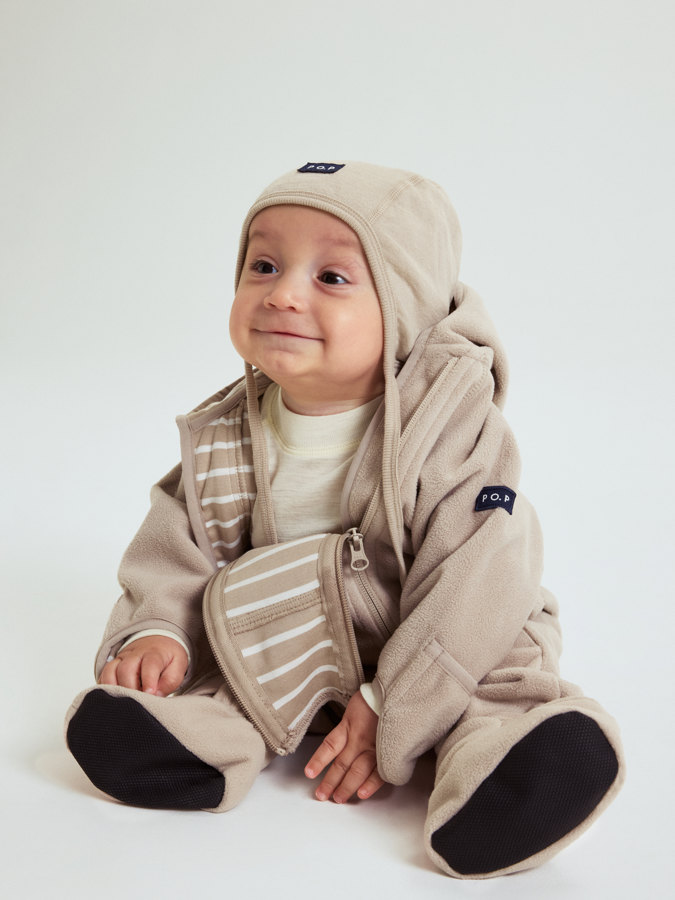 Windproof fleece all-in-one