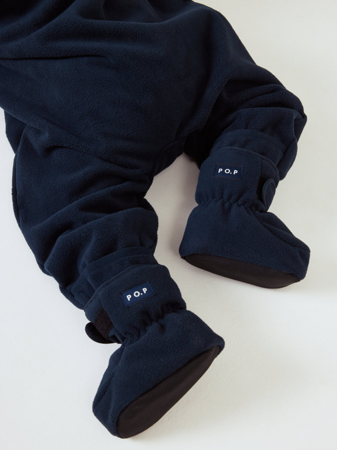 Windproof fleece booties baby