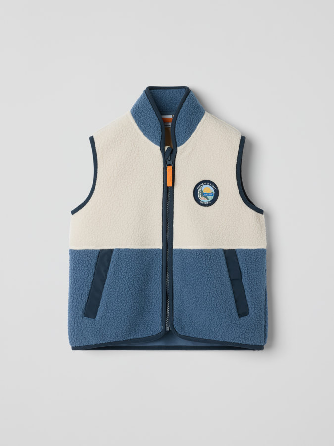 Pile fleece vest