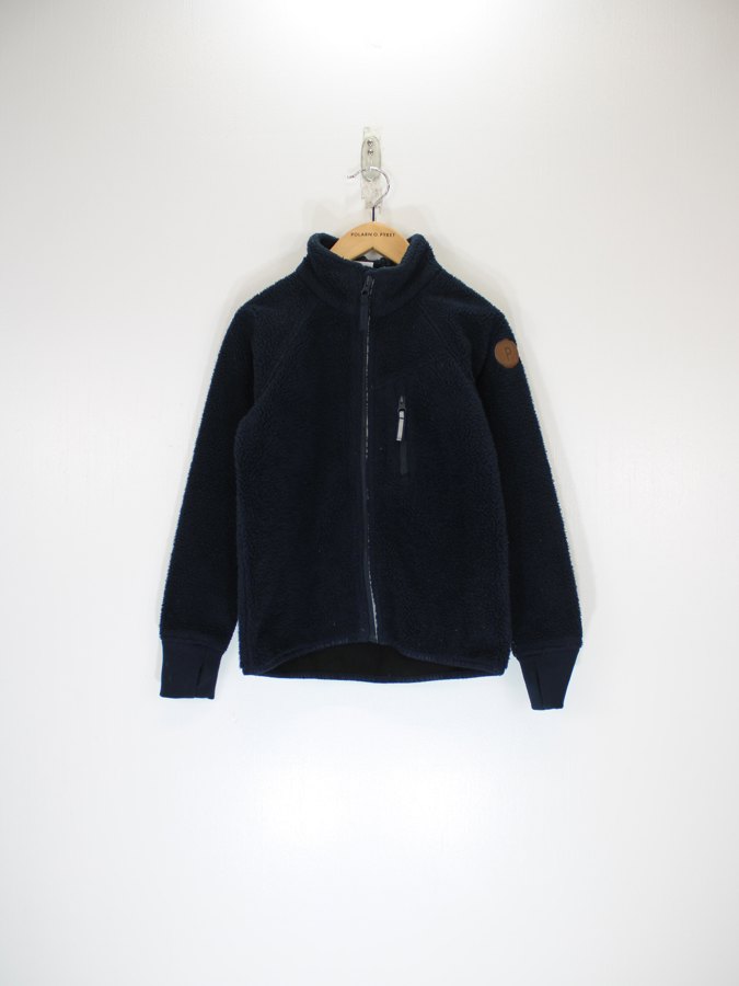 Kids Sherpa Navy Fleece Jacket