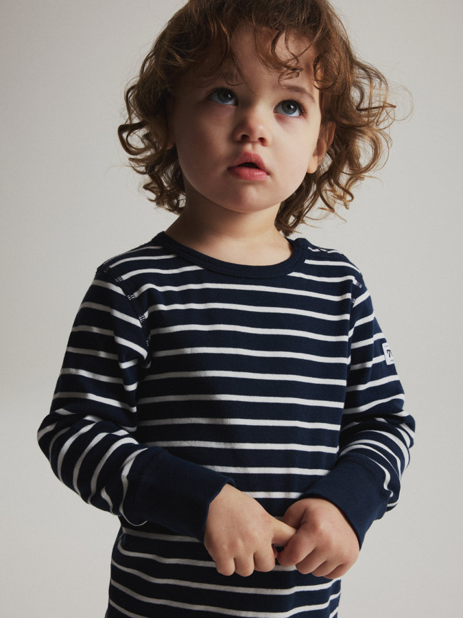 Striped long-sleeved top Striped long-sleeved top