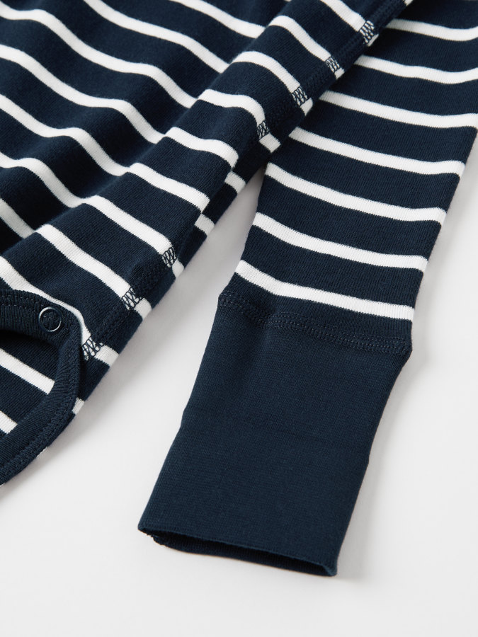 Wrap bodysuit striped