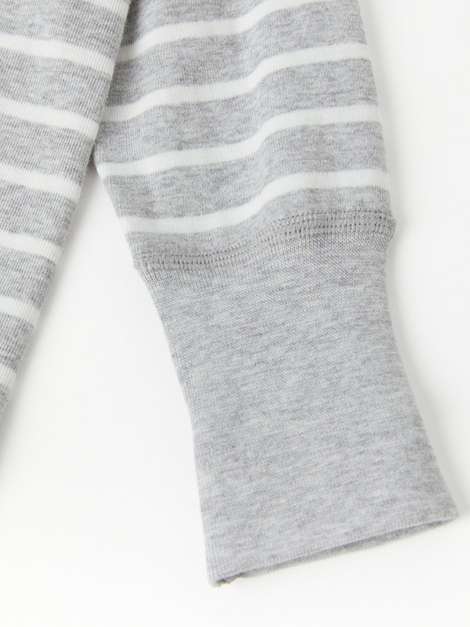 Striped onesie for baby