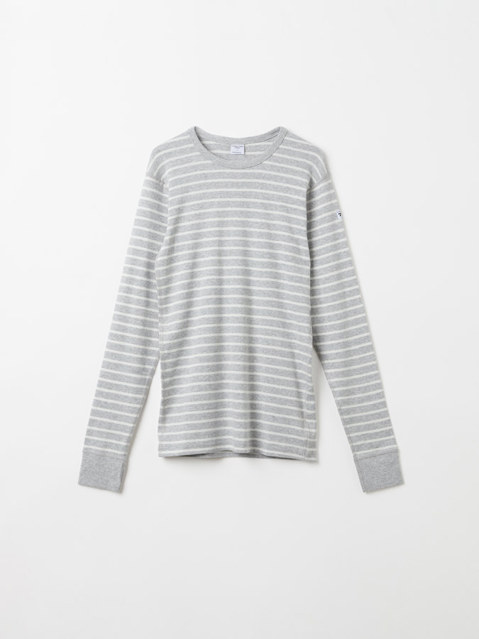 Striped long-sleeved top for adult