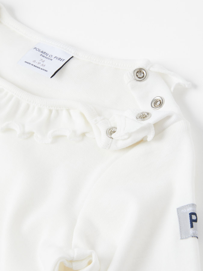 Bodysuit with ruffle collar