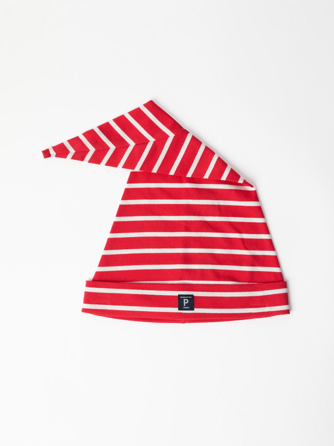 Striped Santa Claus hat