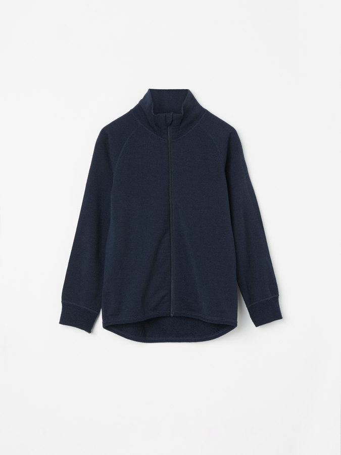 Jacket merino wool terry