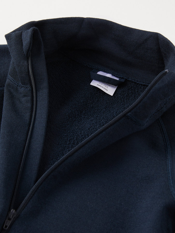 Jacket merino wool terry