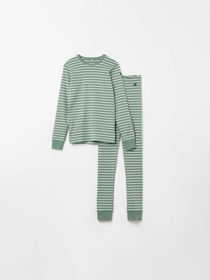 Striped pants-and-top set for adults
