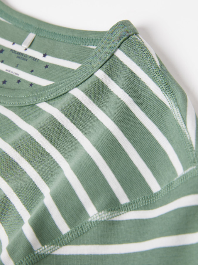 Striped pants-and-top set for adults