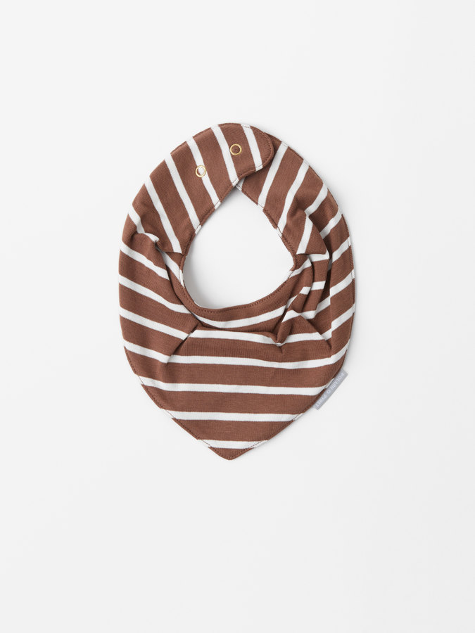 Striped dribble bib