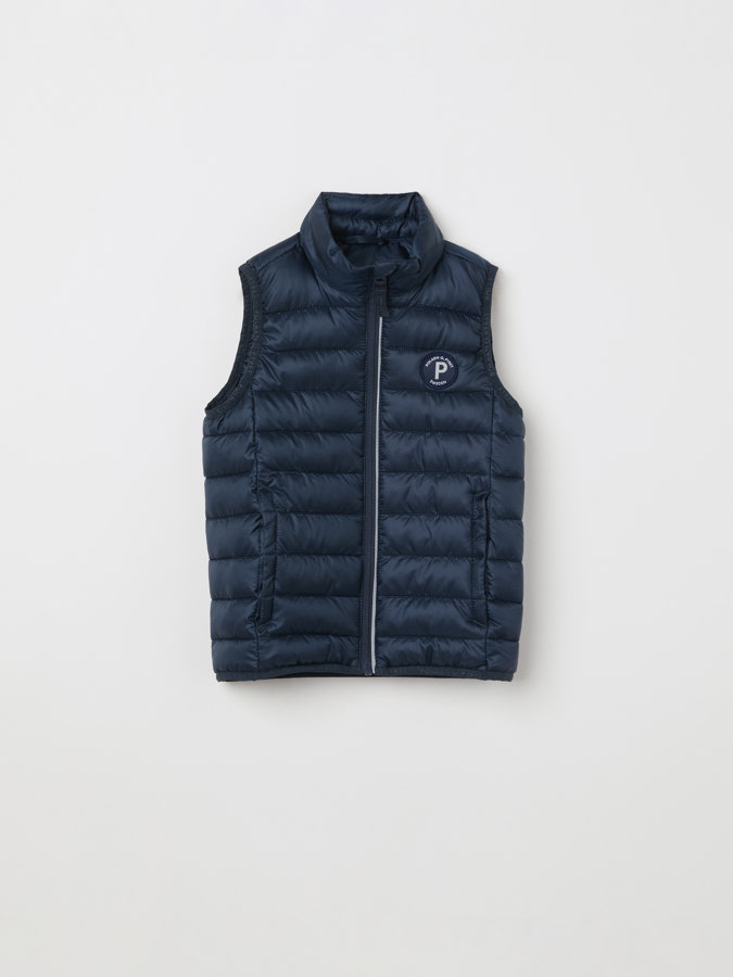 Padded, lightweight, solid color gilet Padded, lightweight, solid color gilet