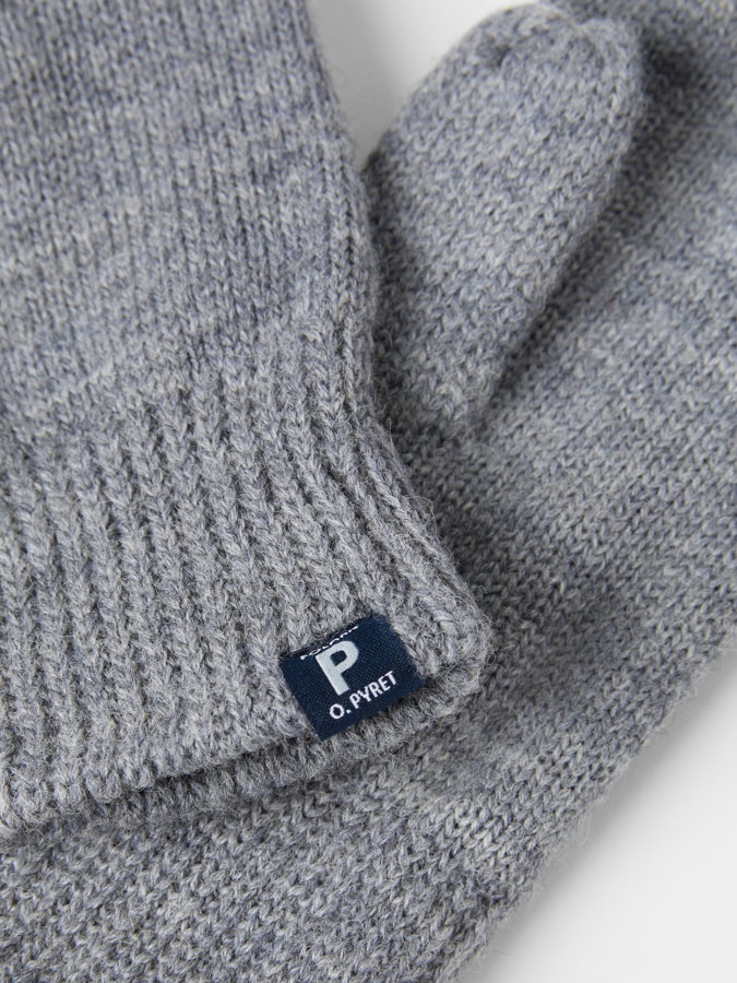 Double-knit mittens Merino wool