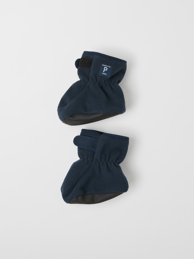 Windproof fleece booties for baby