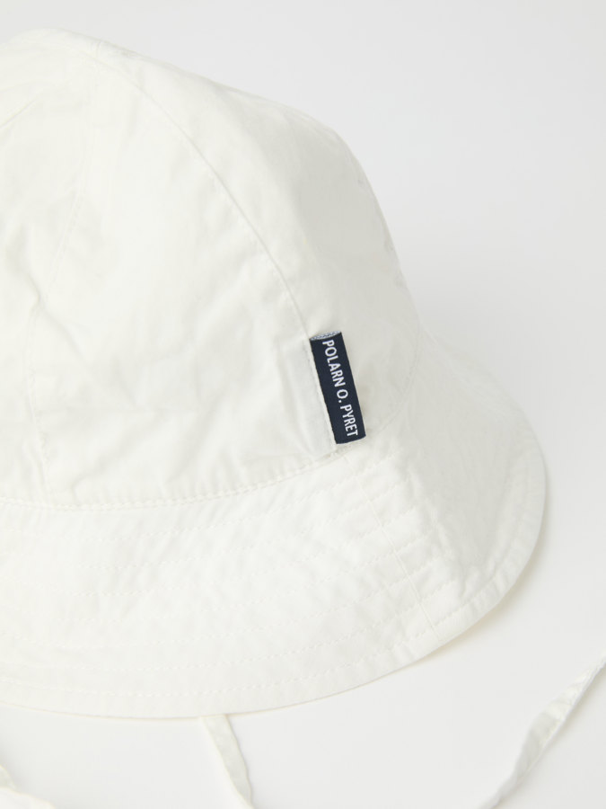 Woven sun hat with UV protection