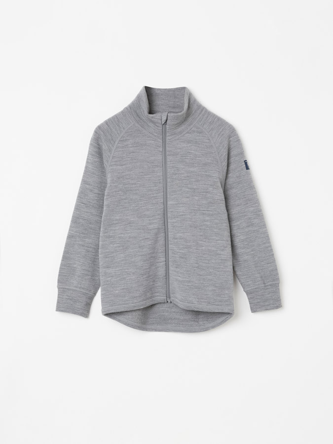 Jacket merino wool terry