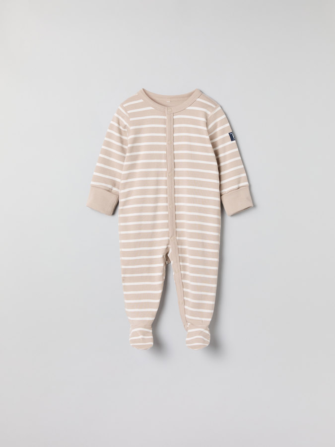 Striped sleepsuit