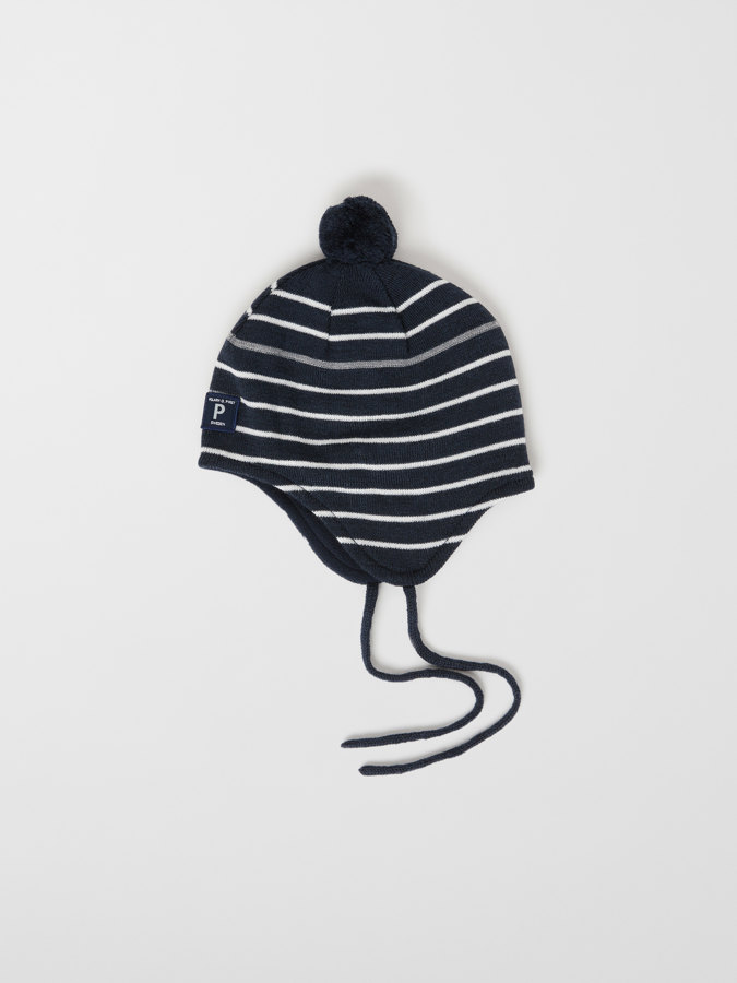 Beanie wool blend fleece lining