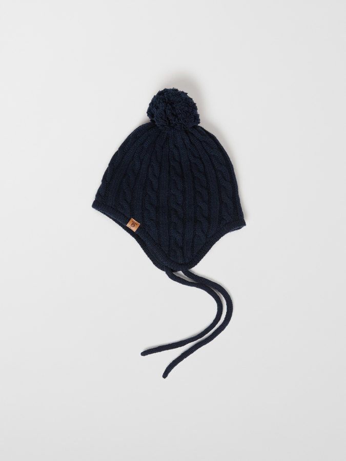 Beanie wool blend fleece lining