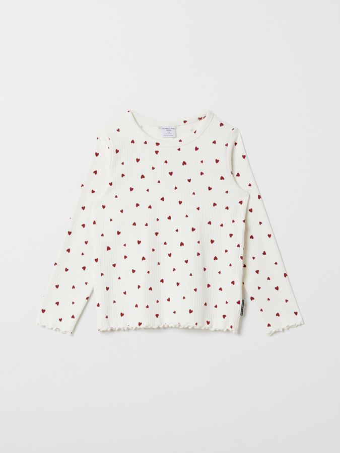 Top with heart print