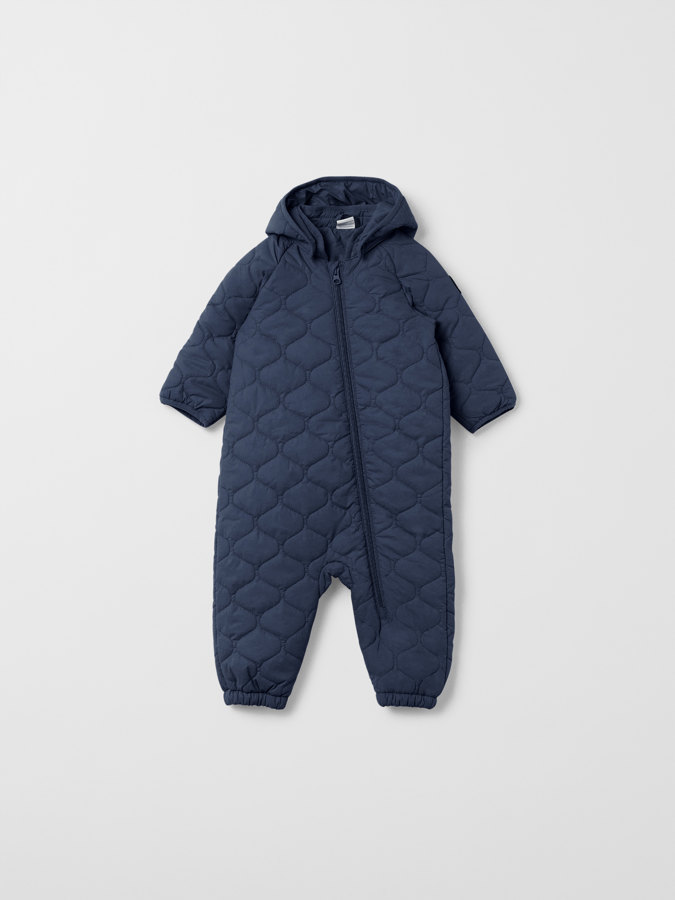 Solid color, lightly padded, windproof all-in-one
