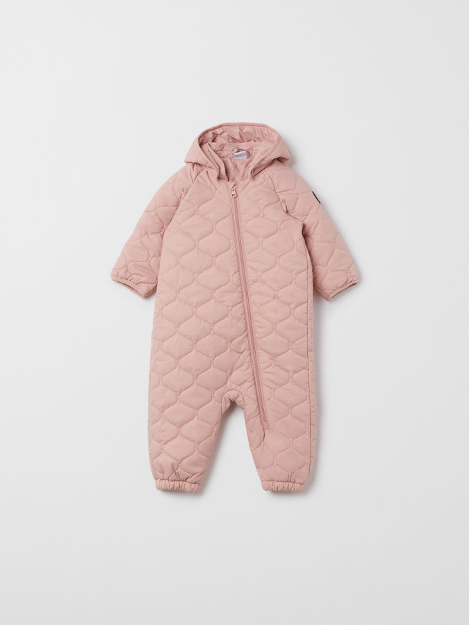 Solid color, lightly padded, windproof all-in-one