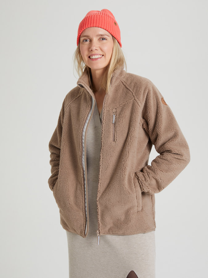 Windproof pile fleece jacket, for adult