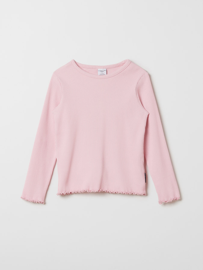 Solid color, ribbed top