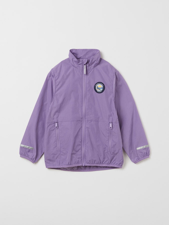 Solid color, water-repellent windbreaker