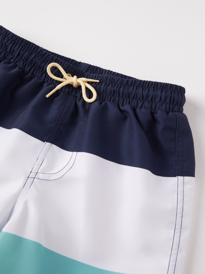 Swim shorts with block stripes