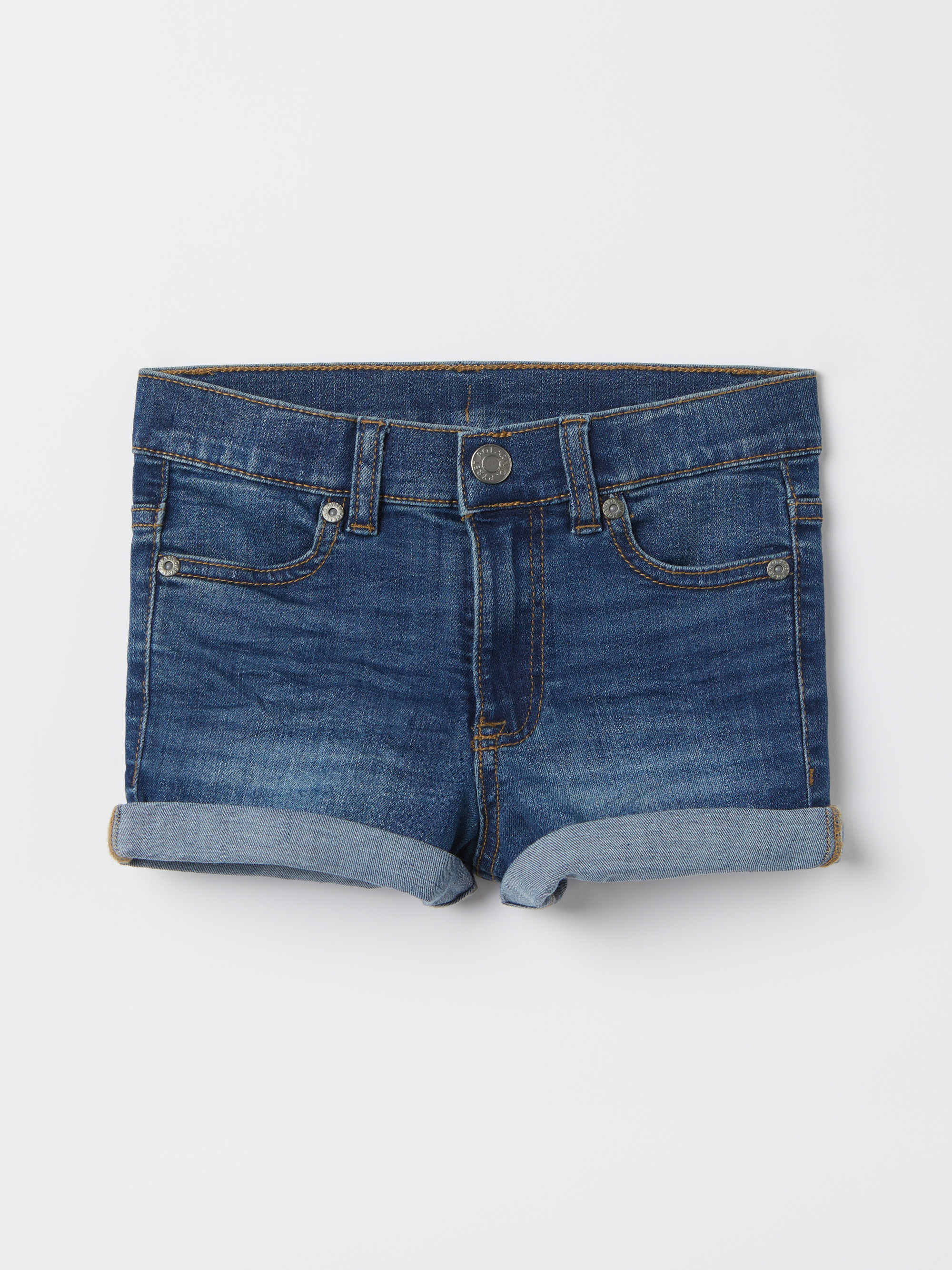 Jean shorts with pockets