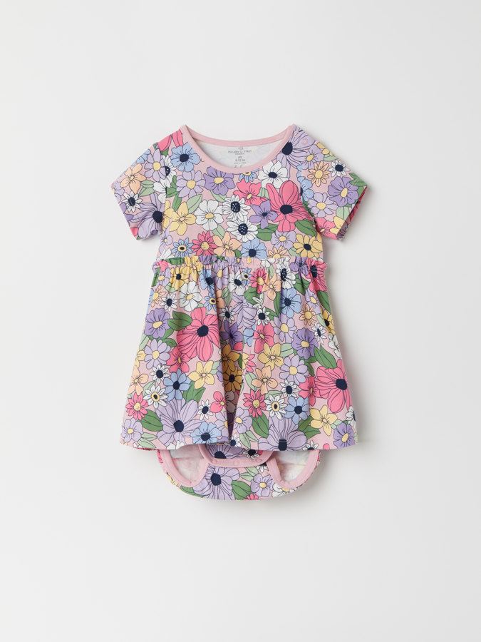 Floral babygrow dress