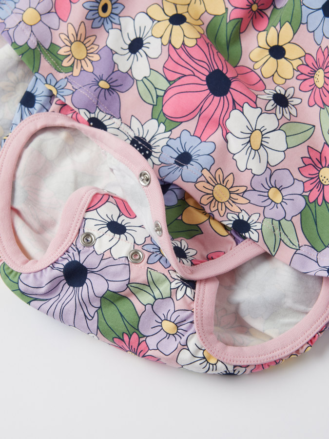 Floral babygrow dress