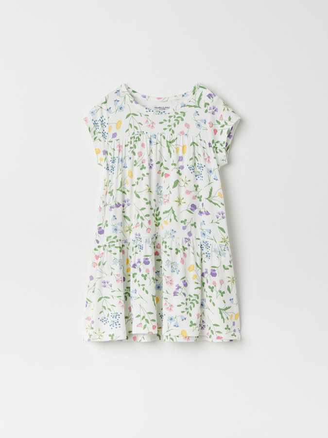 Floral dress with gathered skirt Floral dress with gathered skirt