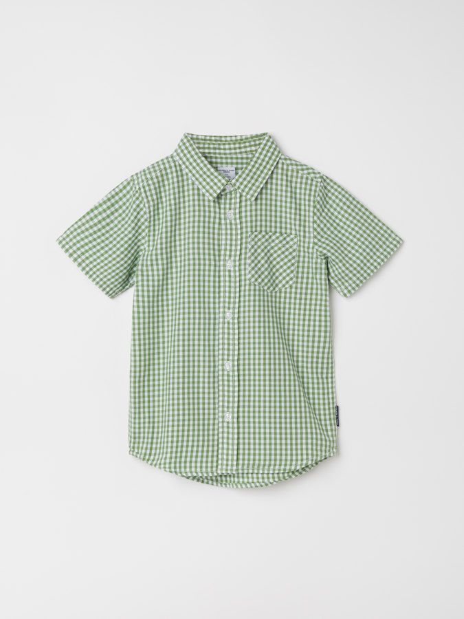 Checked, short-sleeved shirt