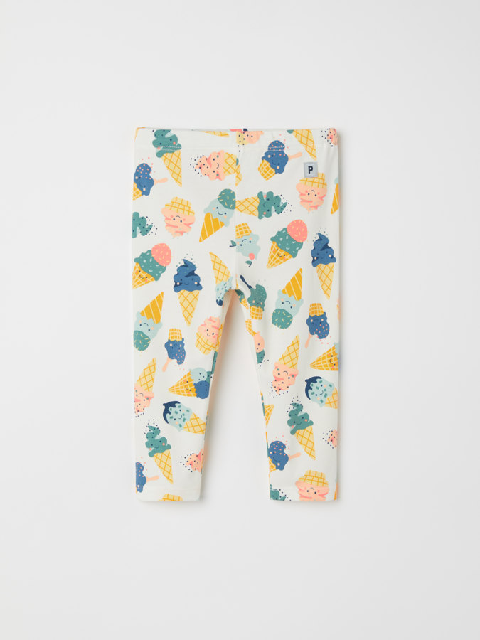 PLAY leggings with ice-cream print PLAY leggings with ice-cream print