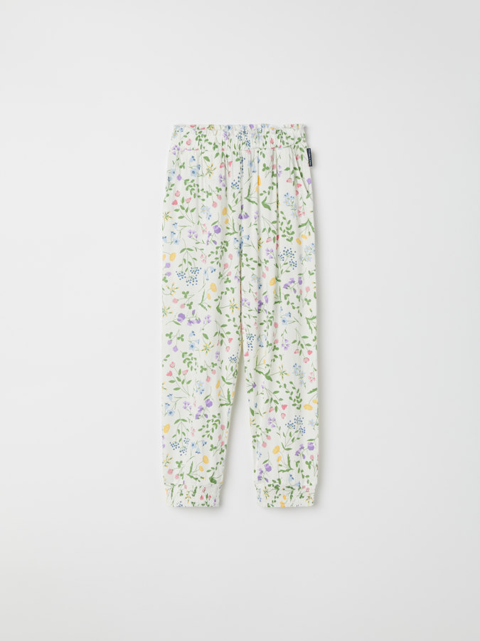 Floral pants with pockets
