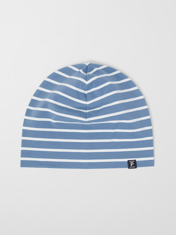 Striped jersey beanie