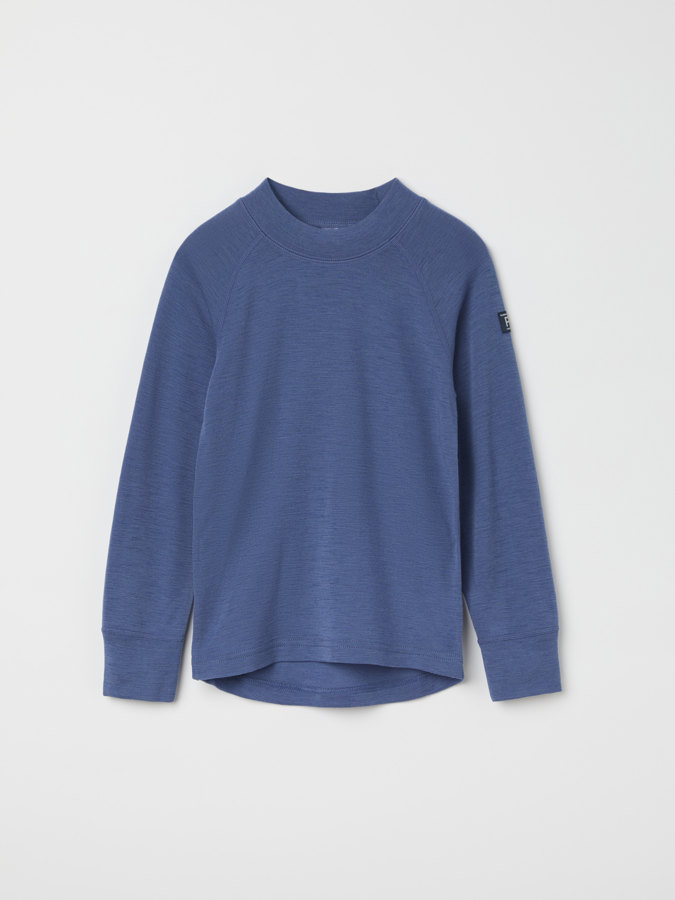 Long-sleeve base layer top in merino wool