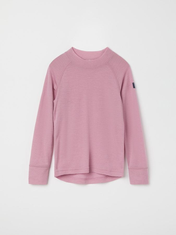 Long-sleeve base layer top in merino wool