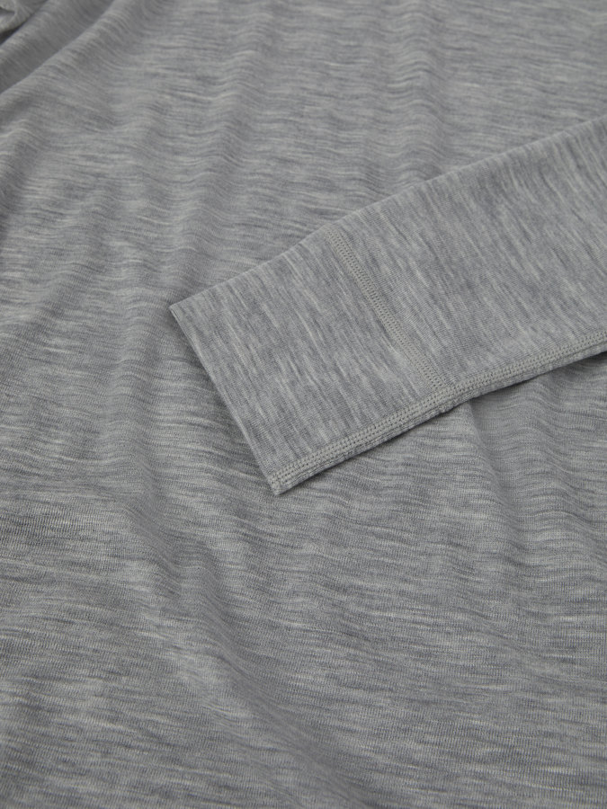Base layer top in merino wool for adult