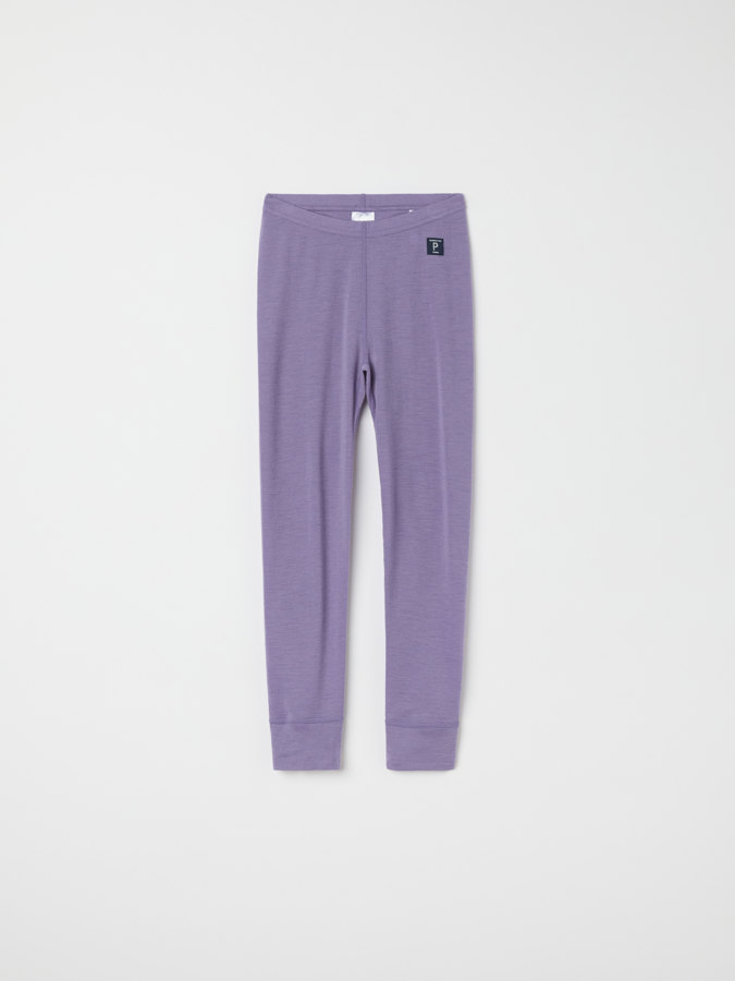 Solid color long johns in merino wool