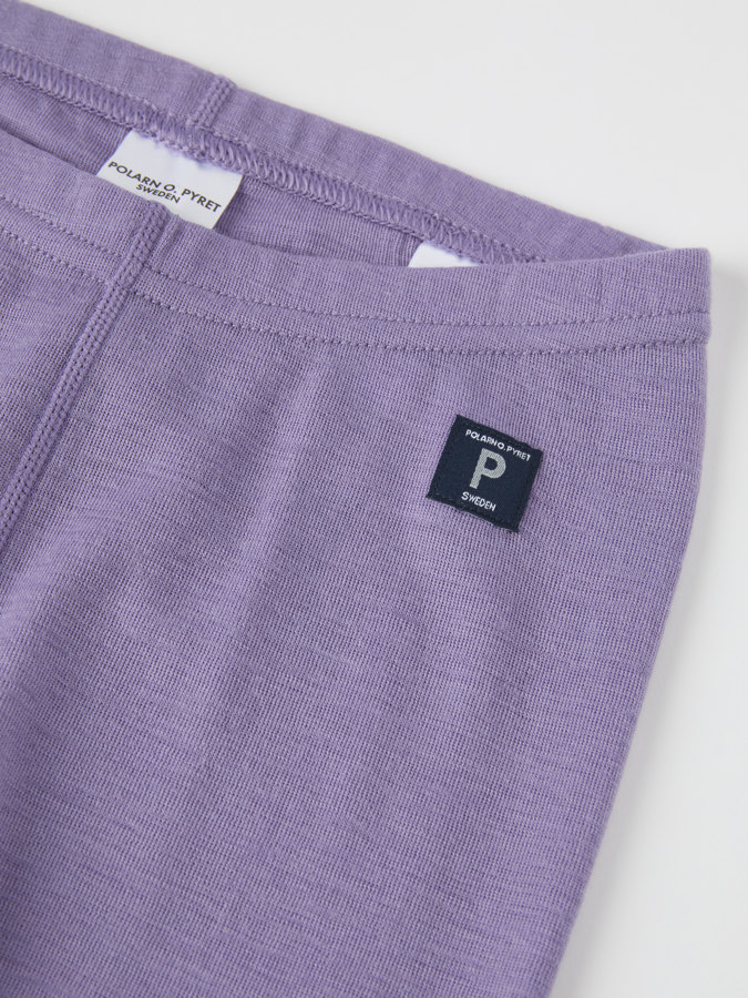 Solid color long johns in merino wool