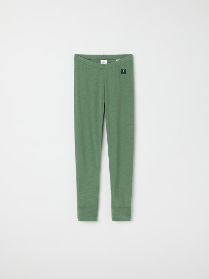 Solid color long johns in merino wool