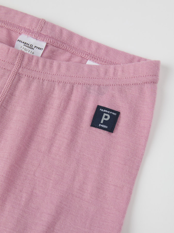 Solid color long johns in merino wool