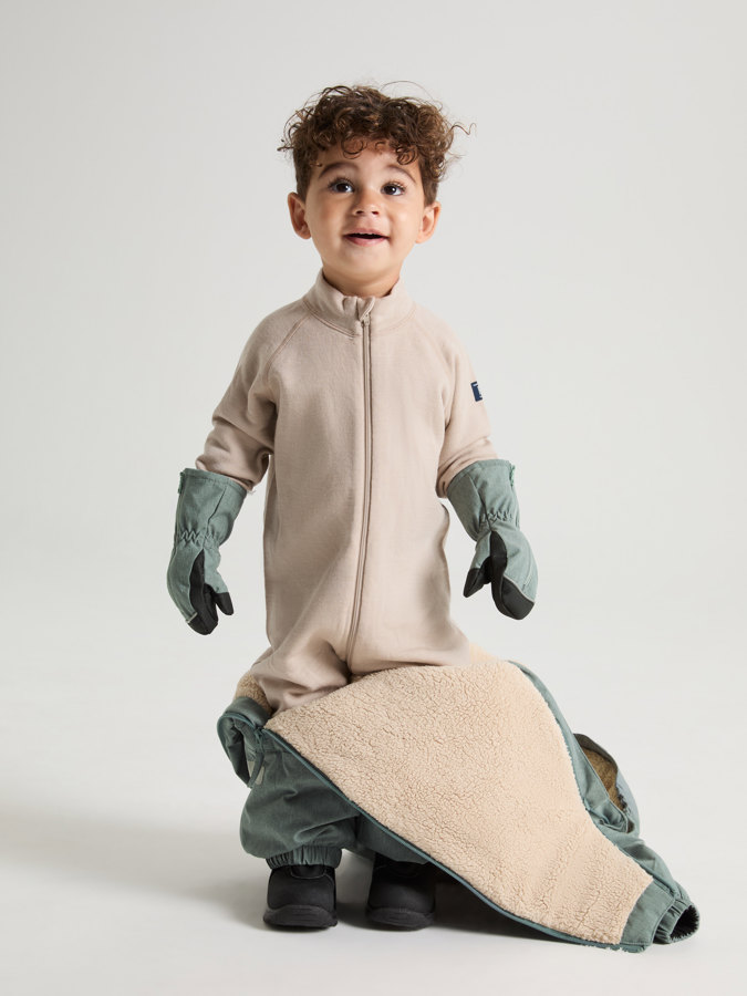 All-in-one in merino wool terry