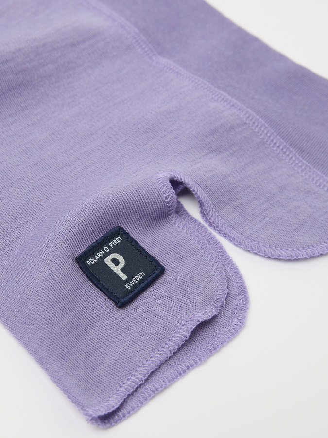 Solid color balaclava in merino wool