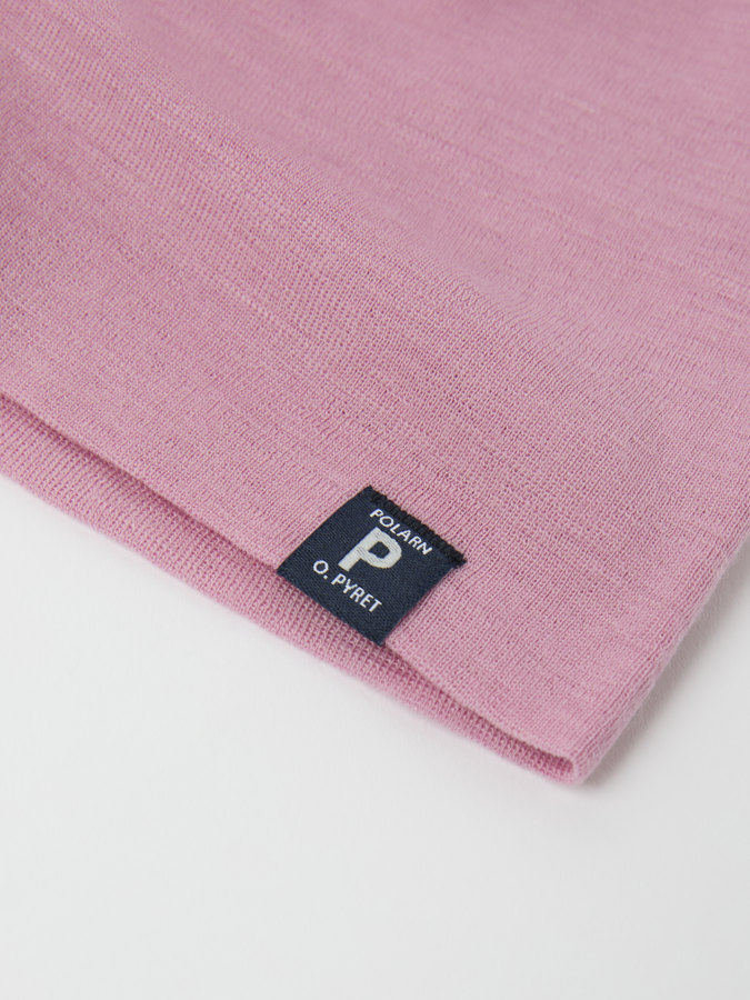 Solid color merino wool beanie