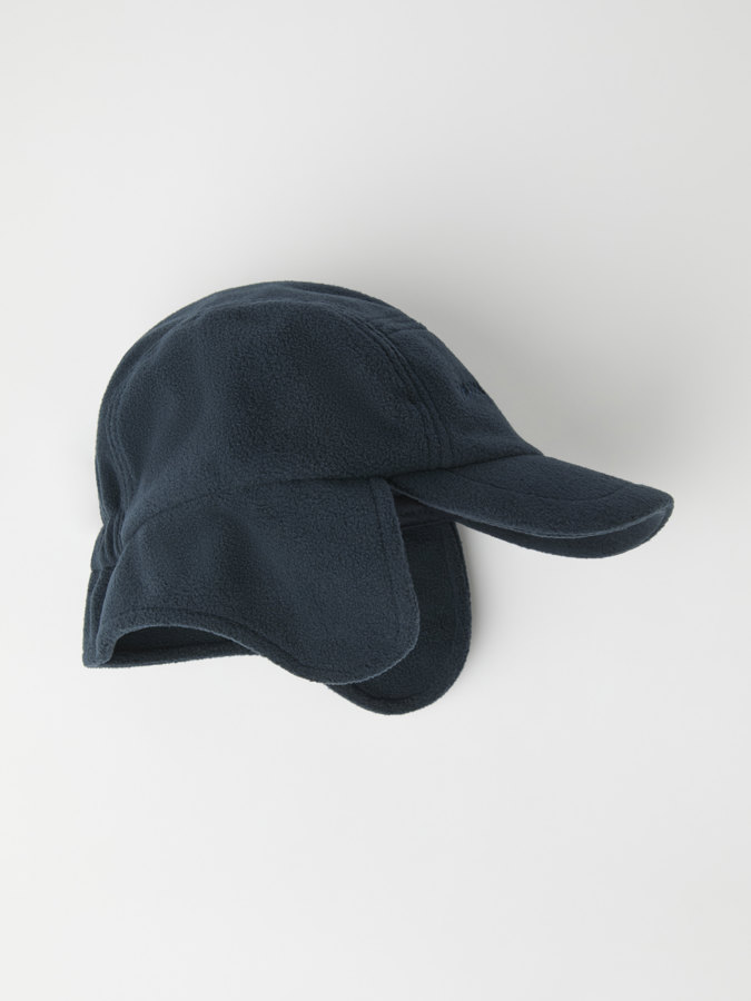 Solid color windproof fleece beanie