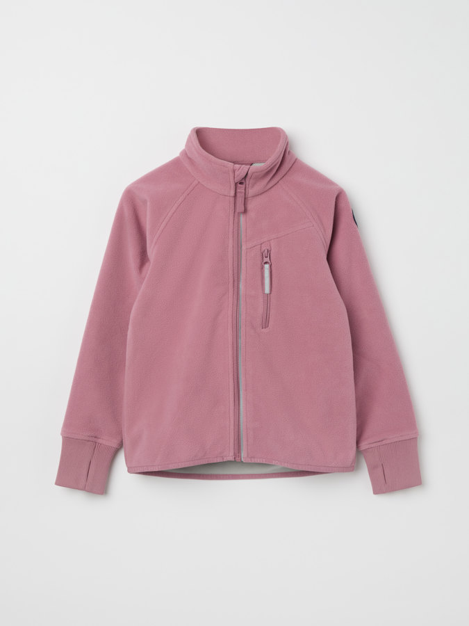 Solid color windproof fleece jacket